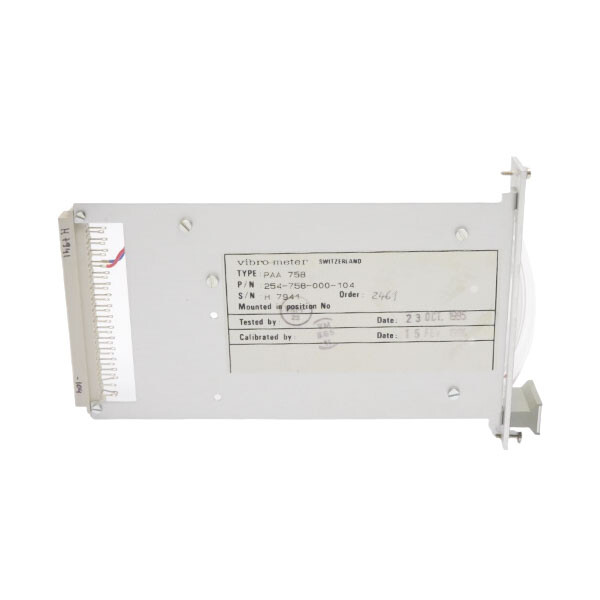 VIBRO-METER 254-758-000-104 PAA758 NSNP