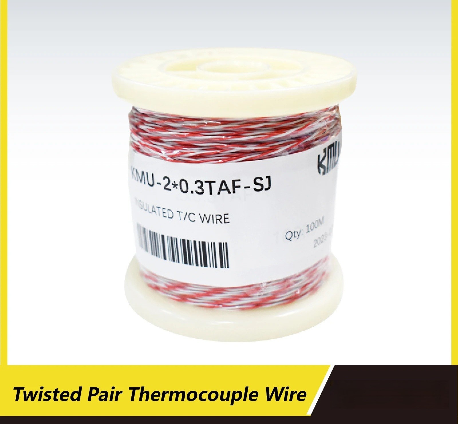 Thermocouple Wire K Type Twisted Pair Extension Cable Fiberglass 5-100M HighTemp
