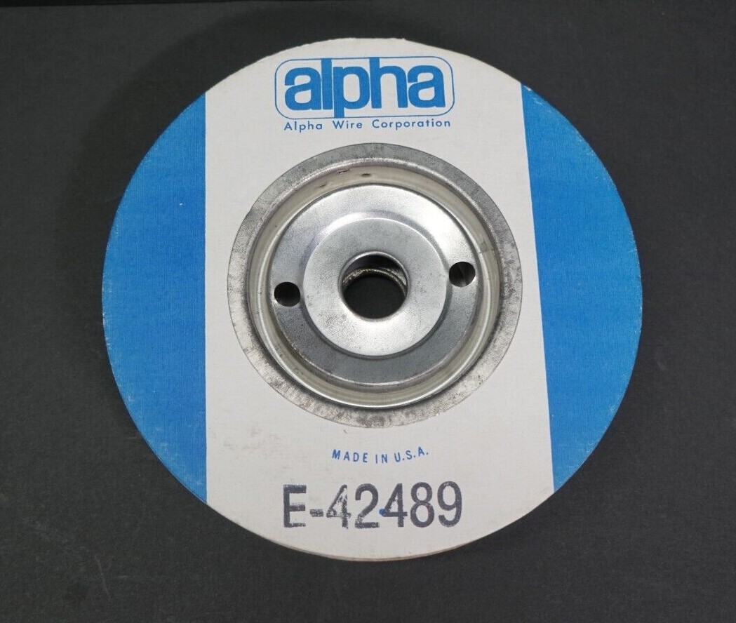 ALPHA WIRE PREMIUM HOOK-UP WIRE SOLID WHITE E-42489 29 AWG (PARTIAL SPOOL)