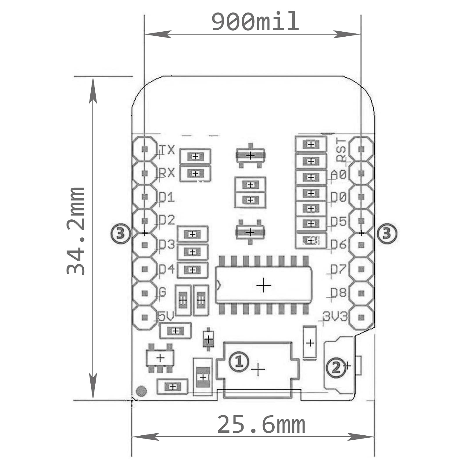 ACEIRMC 5pcs ESP8266 ESP-12 ESP-12F NodeMcu Mini D1 Module WeMos Lua 4M Micro