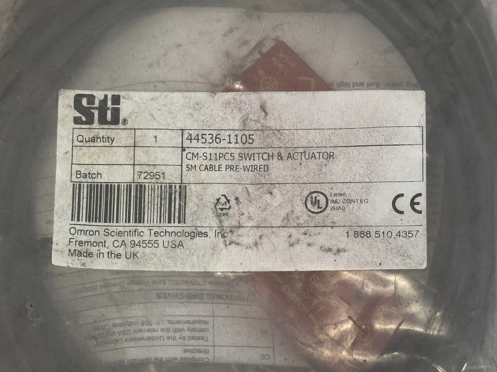 SEALED STI 44536-1105 Switch & Actuator