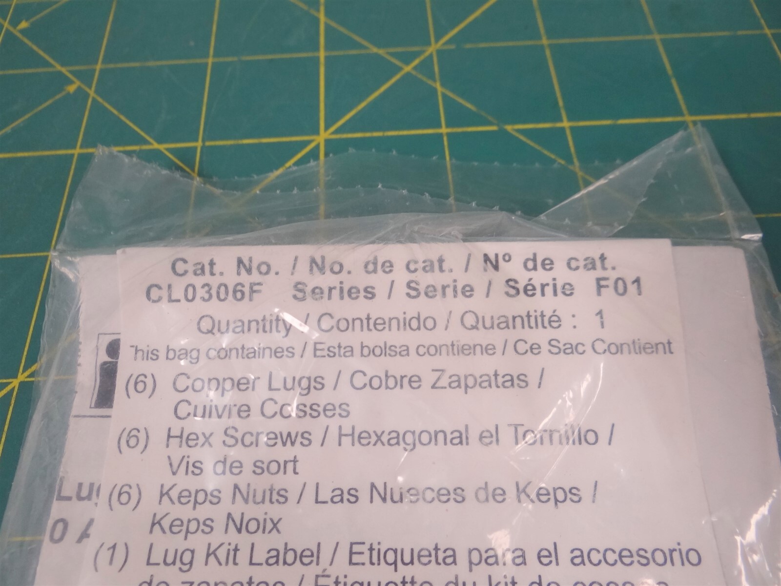 Square D CL0306F Lug Kit for F Series Switch NEW