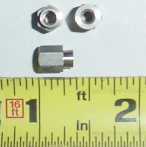 25 ea 6-32 x 356″ F-F Shouldered Standoffs Stainless