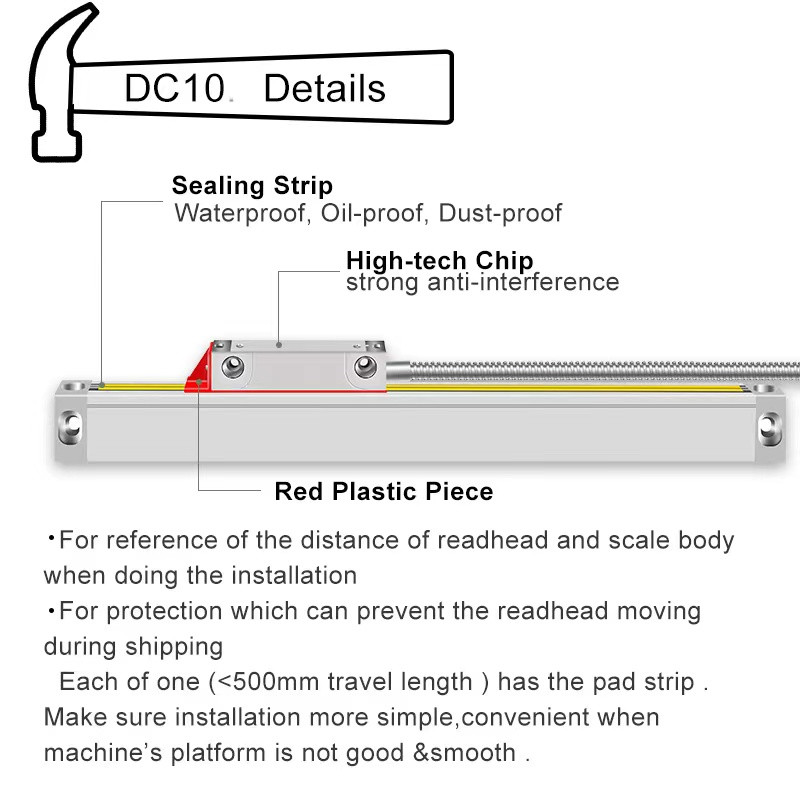 Digital Linear Glass Scale 2 Axis/3 Axis Readout DRO KIT CNC Milling Machine