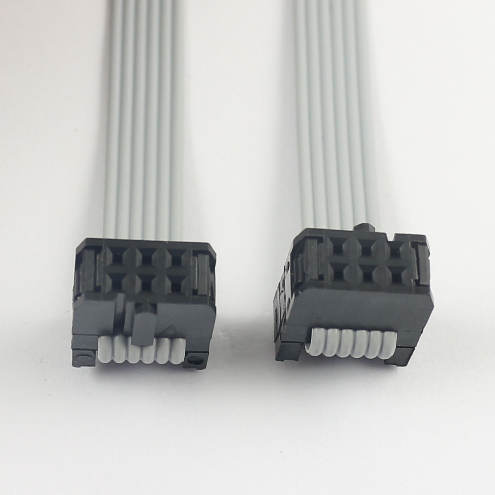 2Pcs 2.54mm Pitch 2x3Pin 6 Pin 6 Wire IDC Flat Ribbon Cable Length 40cm
