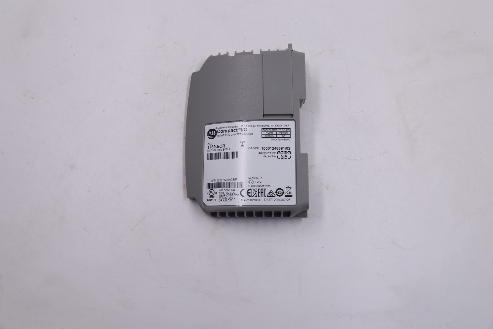 Allen-Bradley 1769-ECR PRODUCT OF MALAYSIA