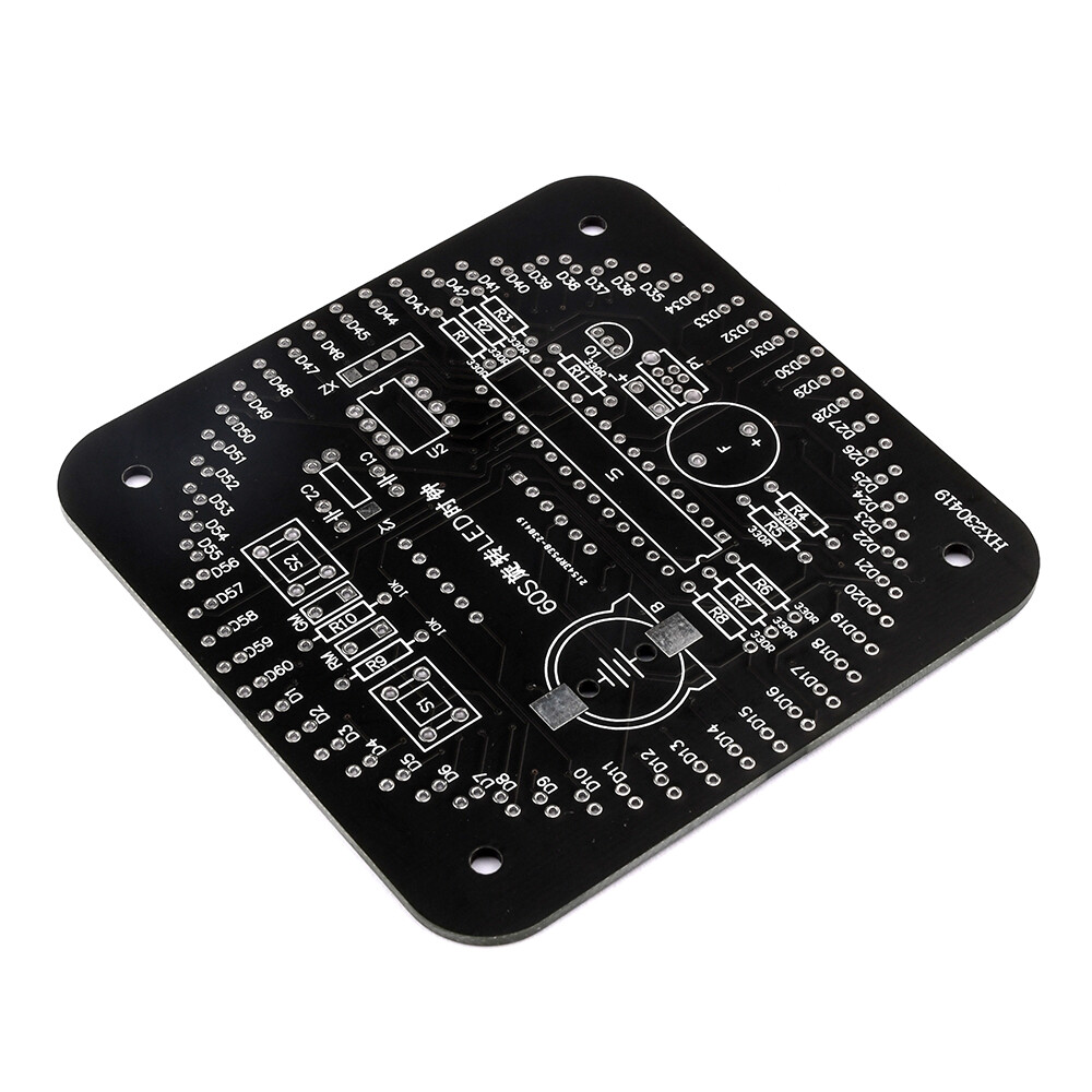 DIY Rotating LED Electronic Digital Clock Kit Learning Board DC5V DS1302 + Shell