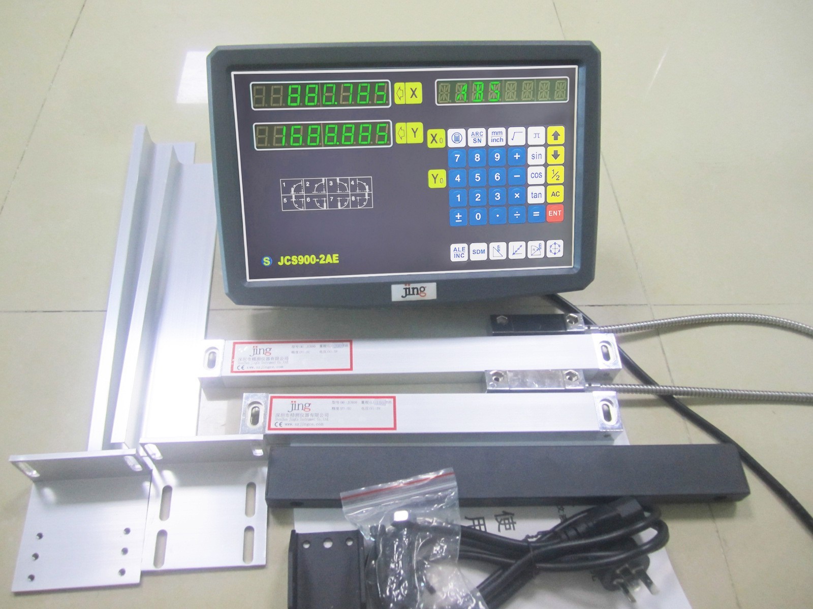 12″ 36″ Linear Scale Digital Readout 2Axis DRO Display Bridgeport 9X42 Table,US