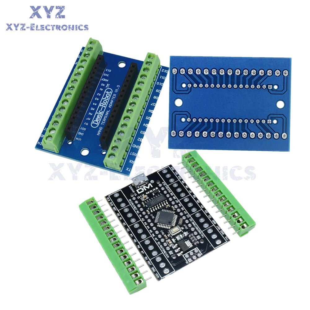 Nano Terminal Adapter + Nano V3.0 ATMEGA328P-AUCH340 USB Driver Board Module