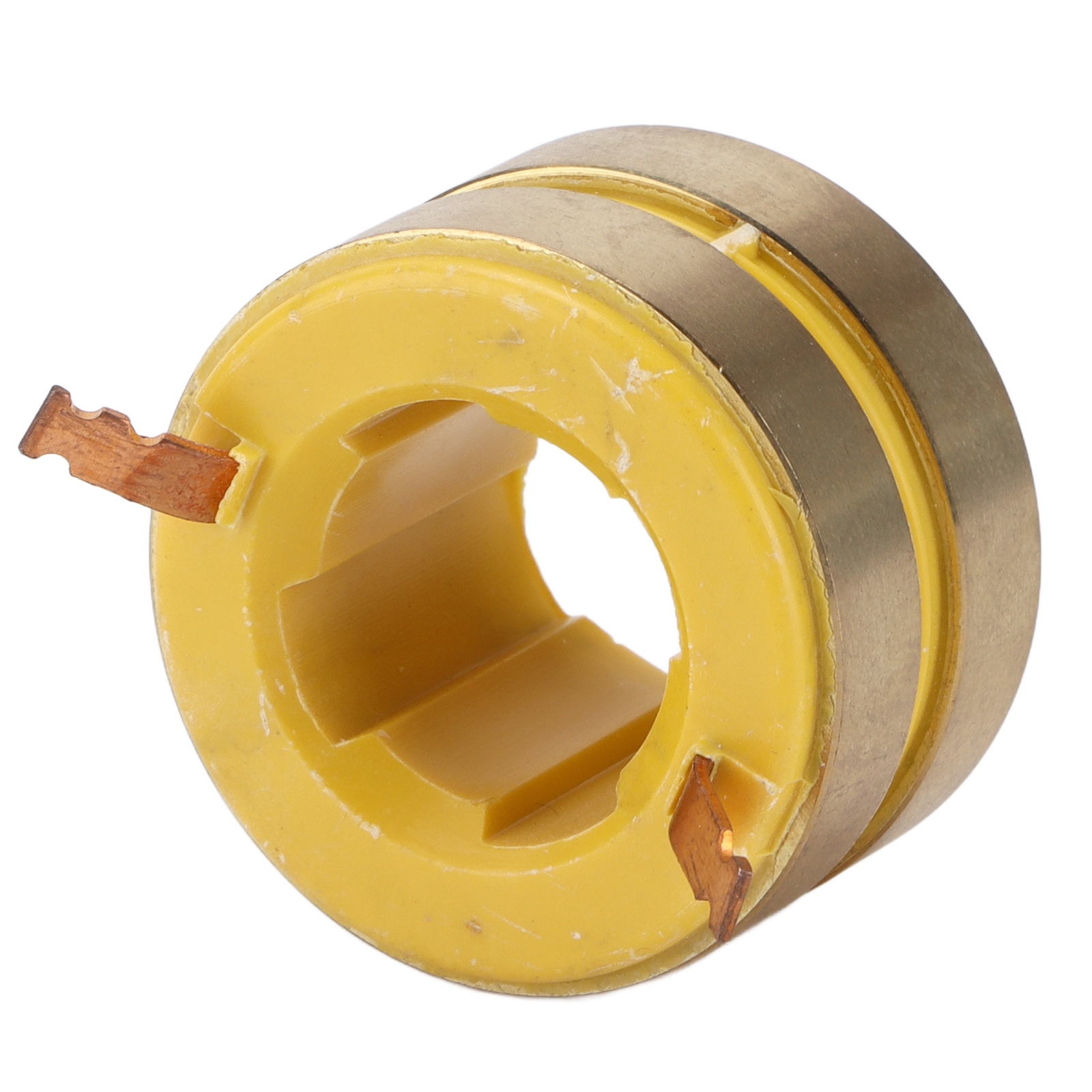 Slip Ring Brass Conductive Collector 2 Way 22mm ID 38mm OD For 168F Generators