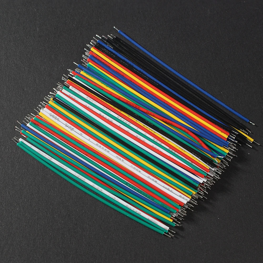 120PCS Jumper Cable Wires 24AWG 26AWG Wire 6 Color For Breadboard Circuit Board