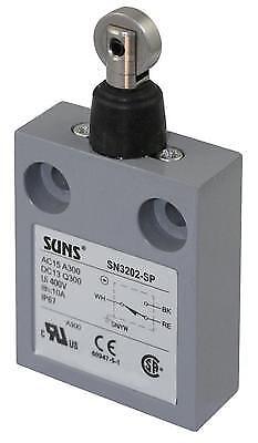 SUNS SN3202-SP-C1 Sealed Roller Plunger Limit Switch w/ M12 Connector 914CE31-AQ