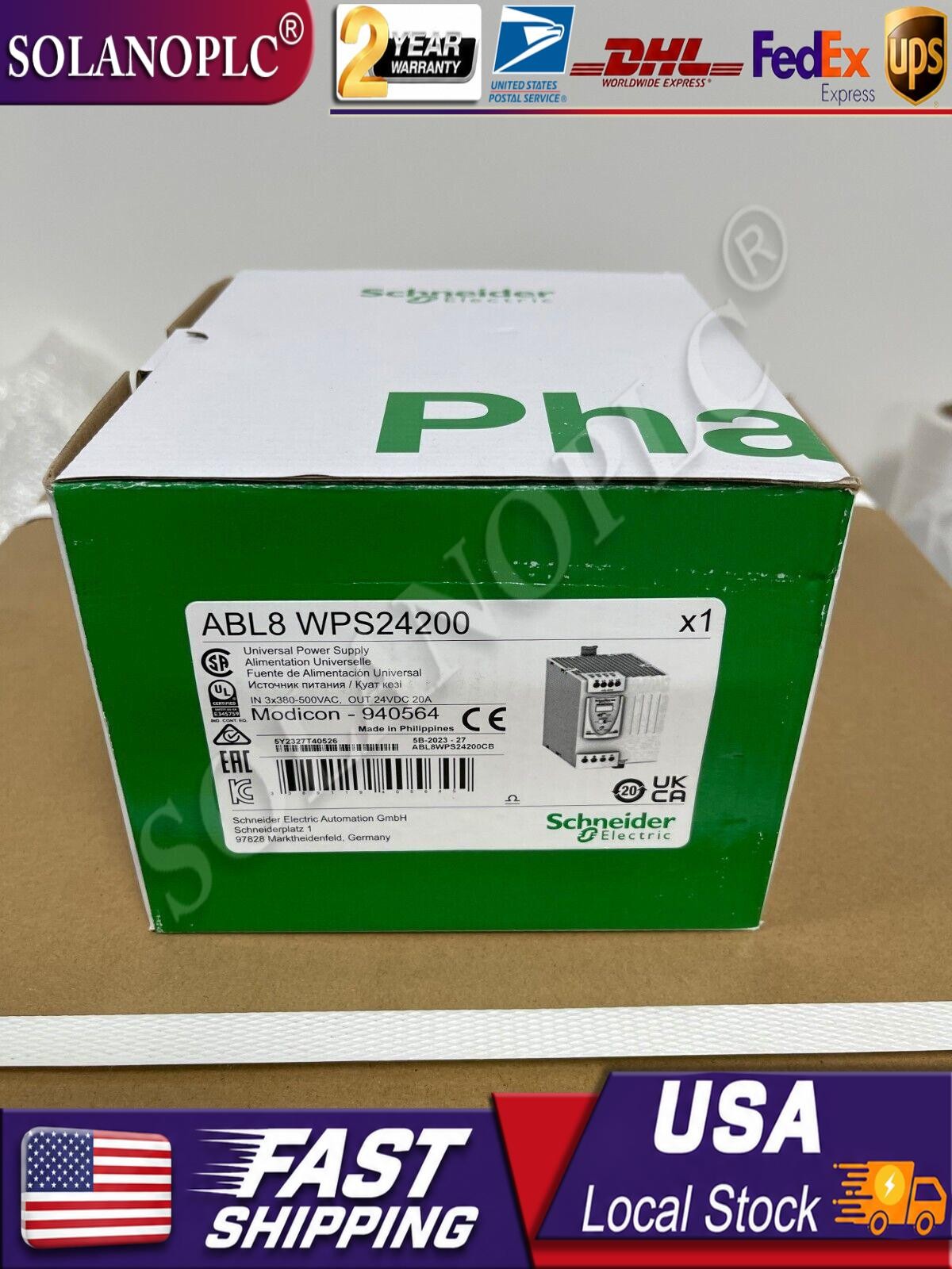 New original ABL8WPS24200 industrial rail power switch power supply, free shippi