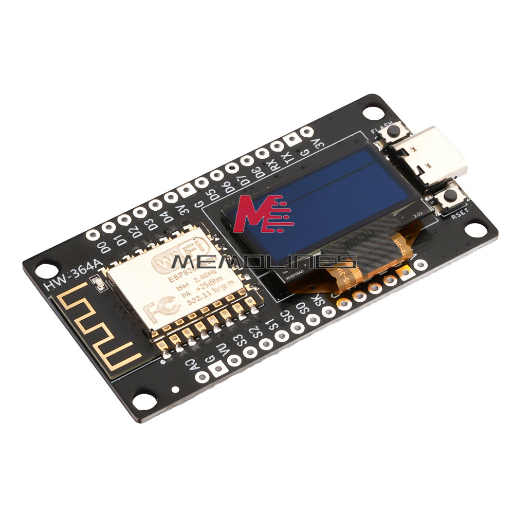 1-10Piece 0.96″ ESP-12F Nodemcu ESP8266 WIFI Development Board Type-C/Micro USB