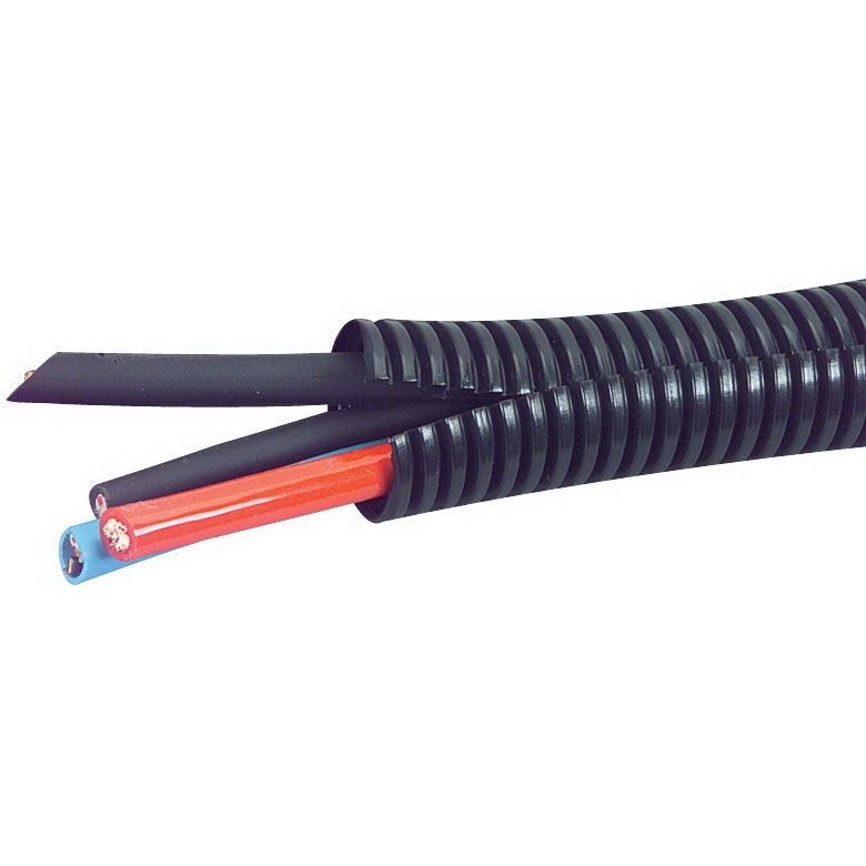 1/8″ 1/4″ 3/8″ Inch (25 FT. EACH) Split Wire Loom Conduit Polyethylene Tubing US