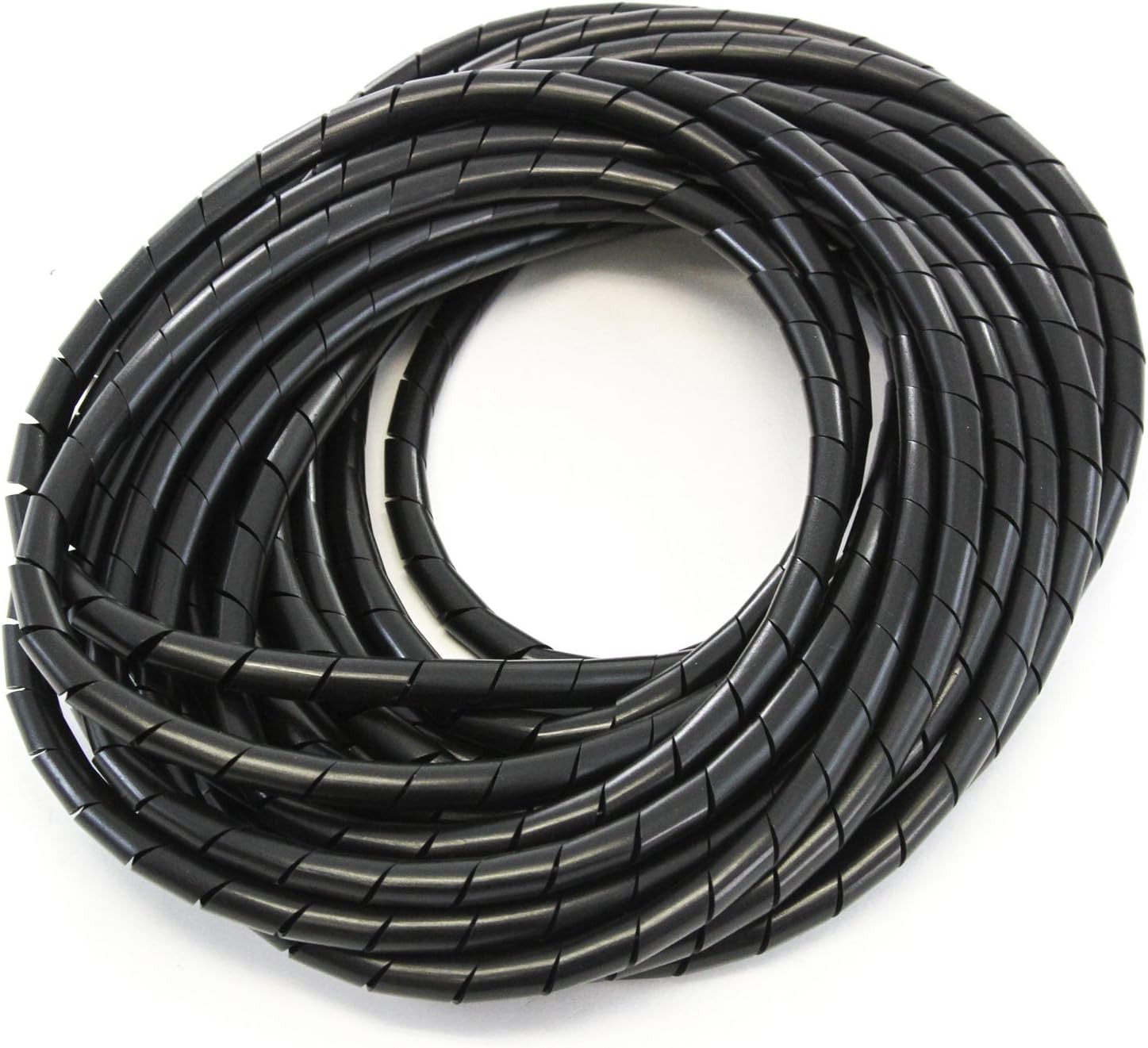 33FT PE 3/8 Inches (10 Mm) Black Polyethylene Spiral Cable Wire Wrap Hydraulic H