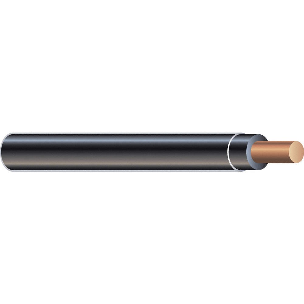 SOUTHWIRE 11595601 Building Wire,10AWG,THHN,Sld,Blk,500ft 3ZK45