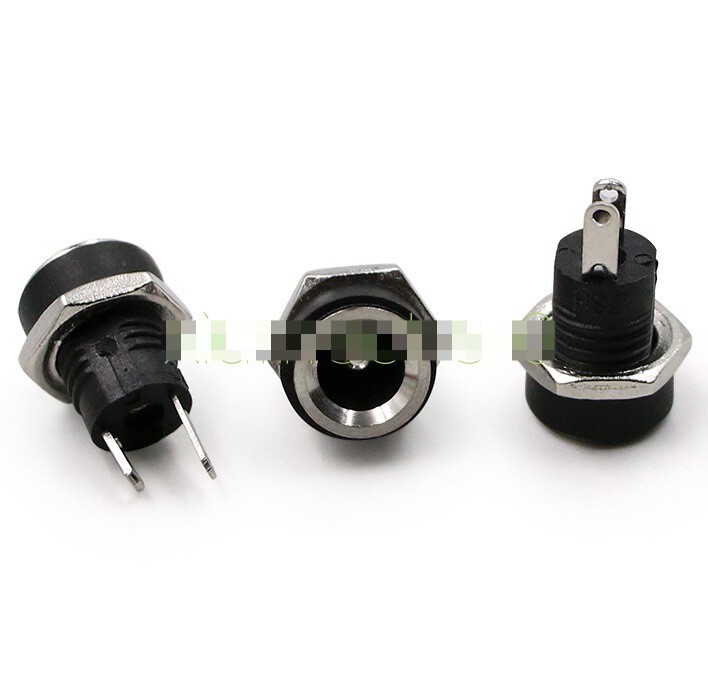 10Pcs 5.5×2.1mm Mini DC Power Supply Jack Socket Female Panel Mount Connector