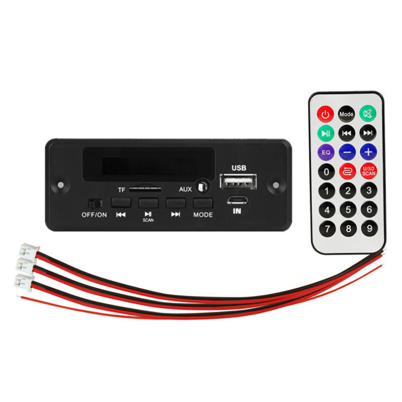 Bluetooth 5V-12V MP3 Player Decoder Board 2 * 25W Amplifier Car FM Radio Module