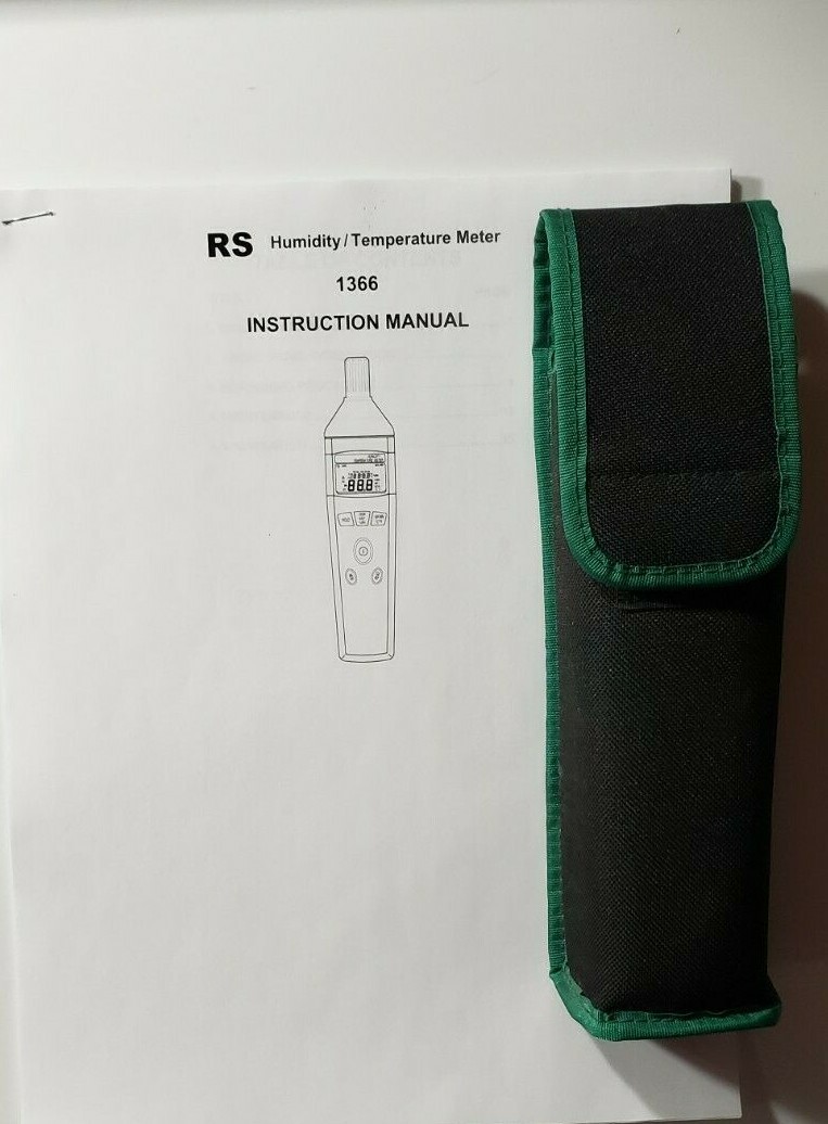 TES 1366 Digital Humidity Temperature Meter, with case EUC