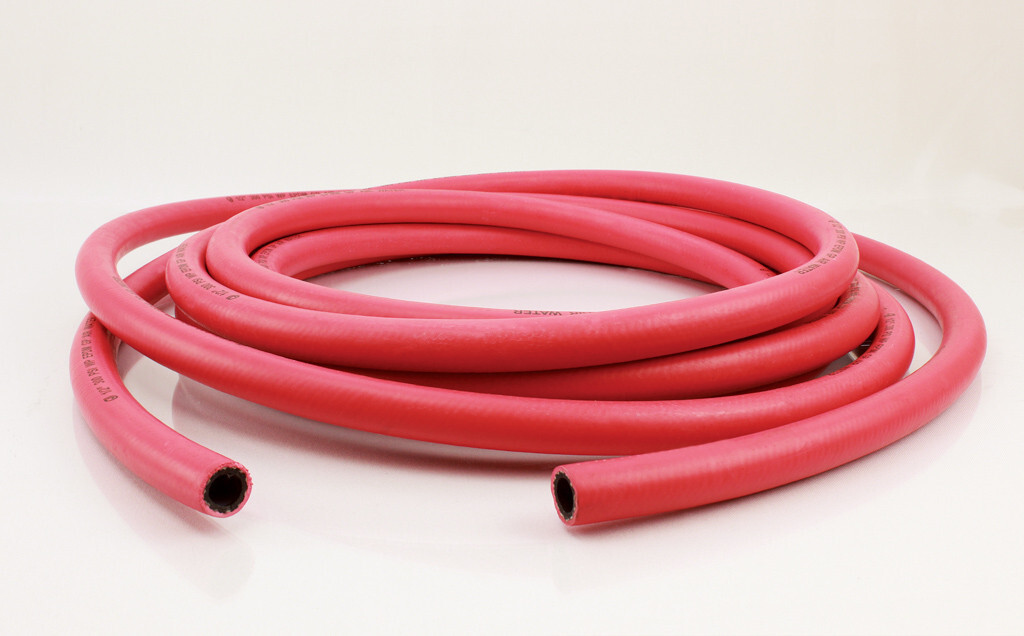 4129-04 Jason 1/4 Inch EPDM/SBR Red Rubber Air/Water Hose 5 Feet NEW