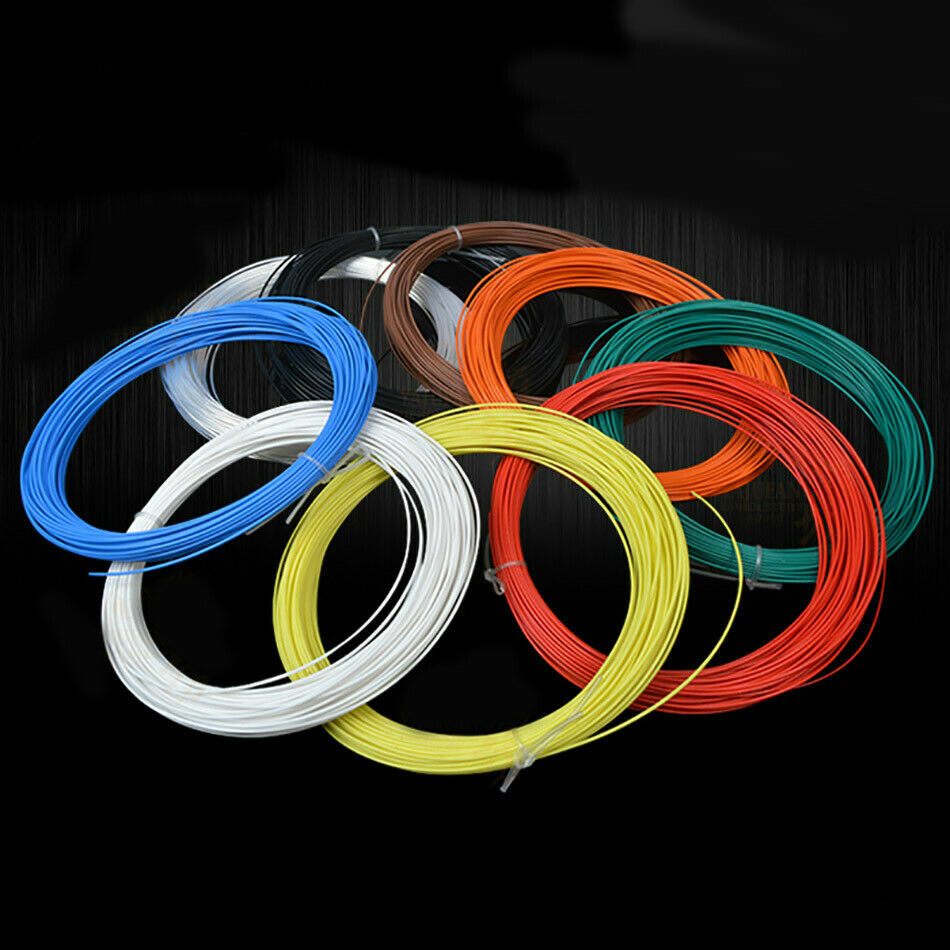 5M 14/16/18/19/20/22/24/26/28/30AWG PTFE F46 FEP Silver Plated Copper Cable Wire