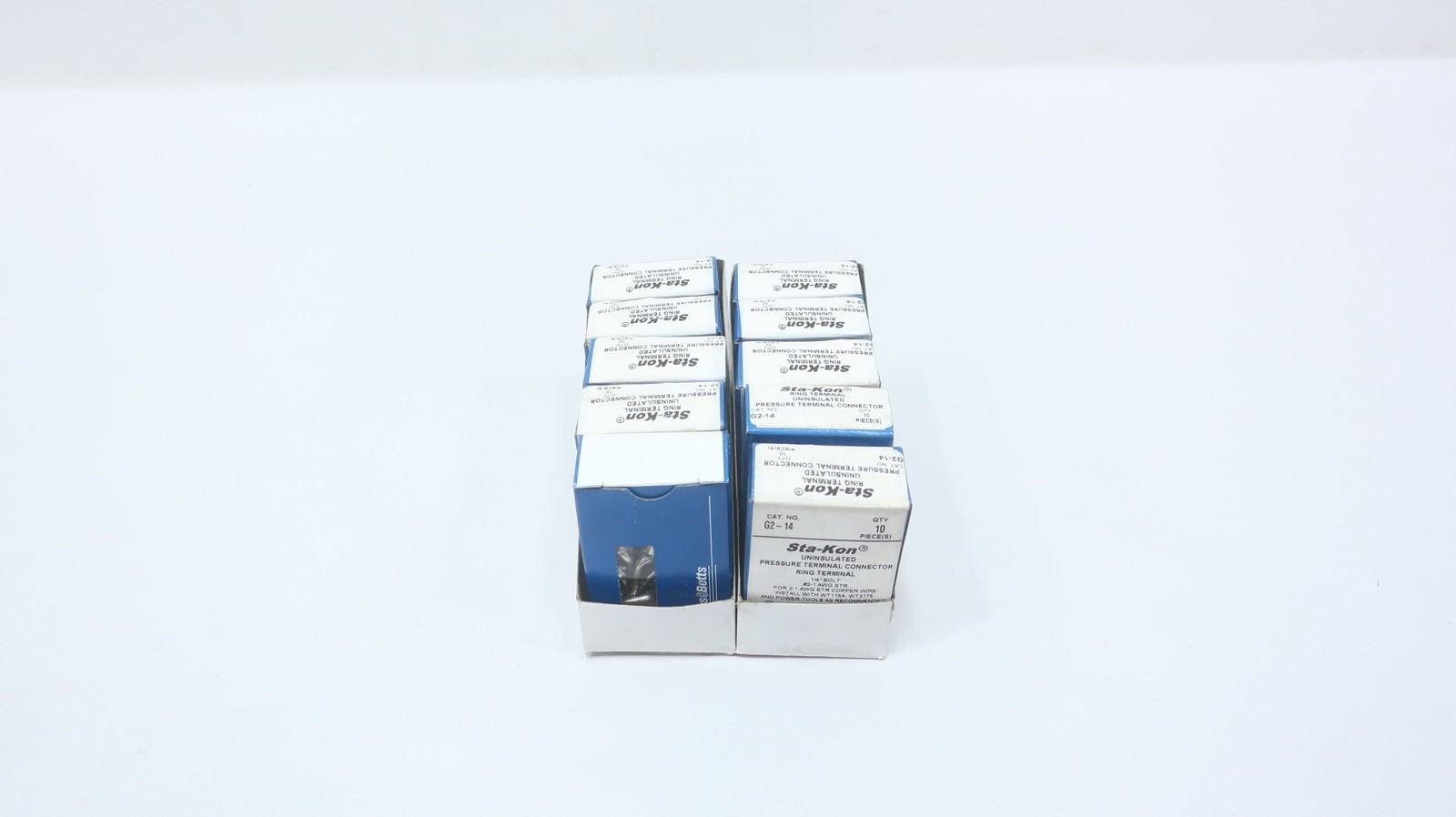 Box Of 100 Thomas & Betts G2-14 Ring Terminal