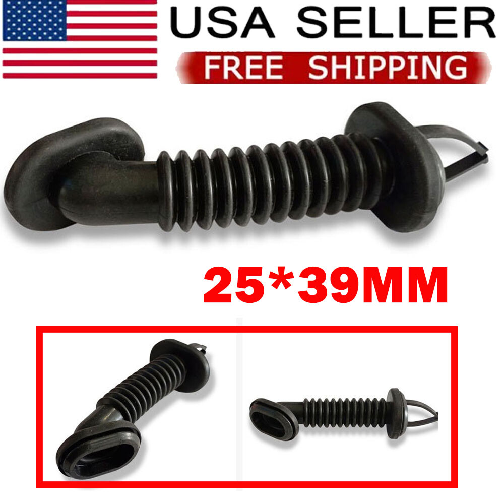 25mm x 39mm Car Harness Wiring Door Tube Rubber Sleeve Dust-proof Oval Black HOT