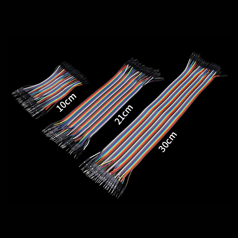40P Dupont Jump Wire Male/Female Color Ribbon Connection Cable 10/15/21/30/40cm
