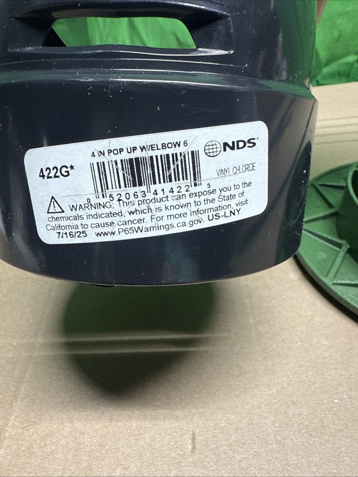 Polyolefin Pop Up Drainage Emitter, UV Inhibitor, 4 In. Center Drive – 422G