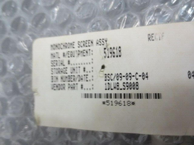 Recif 1DLW8-S9008 Monochrome Screen Assy, Wafer Sorter, 113939