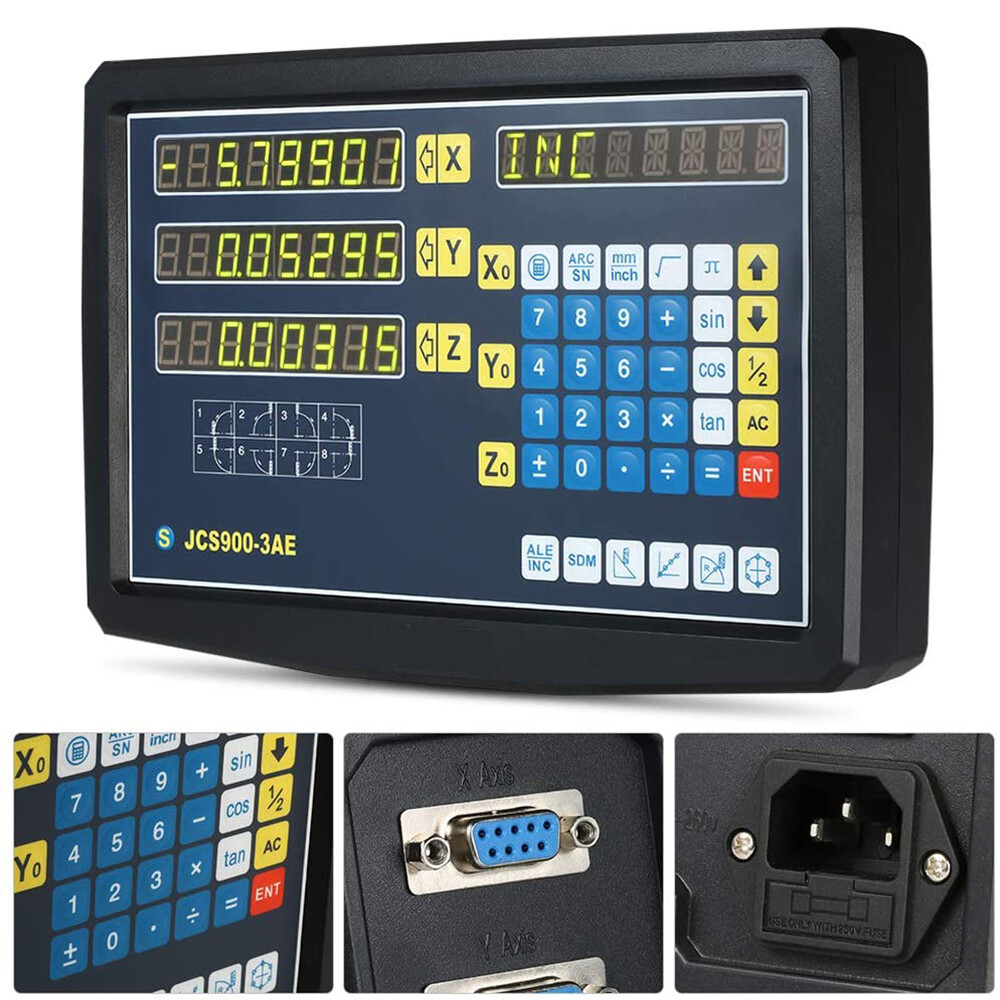 2/3 Axis Dro Digital Readout 2/3pc IP67 Optical Scale Kit 5um (100-1000mm )Mill