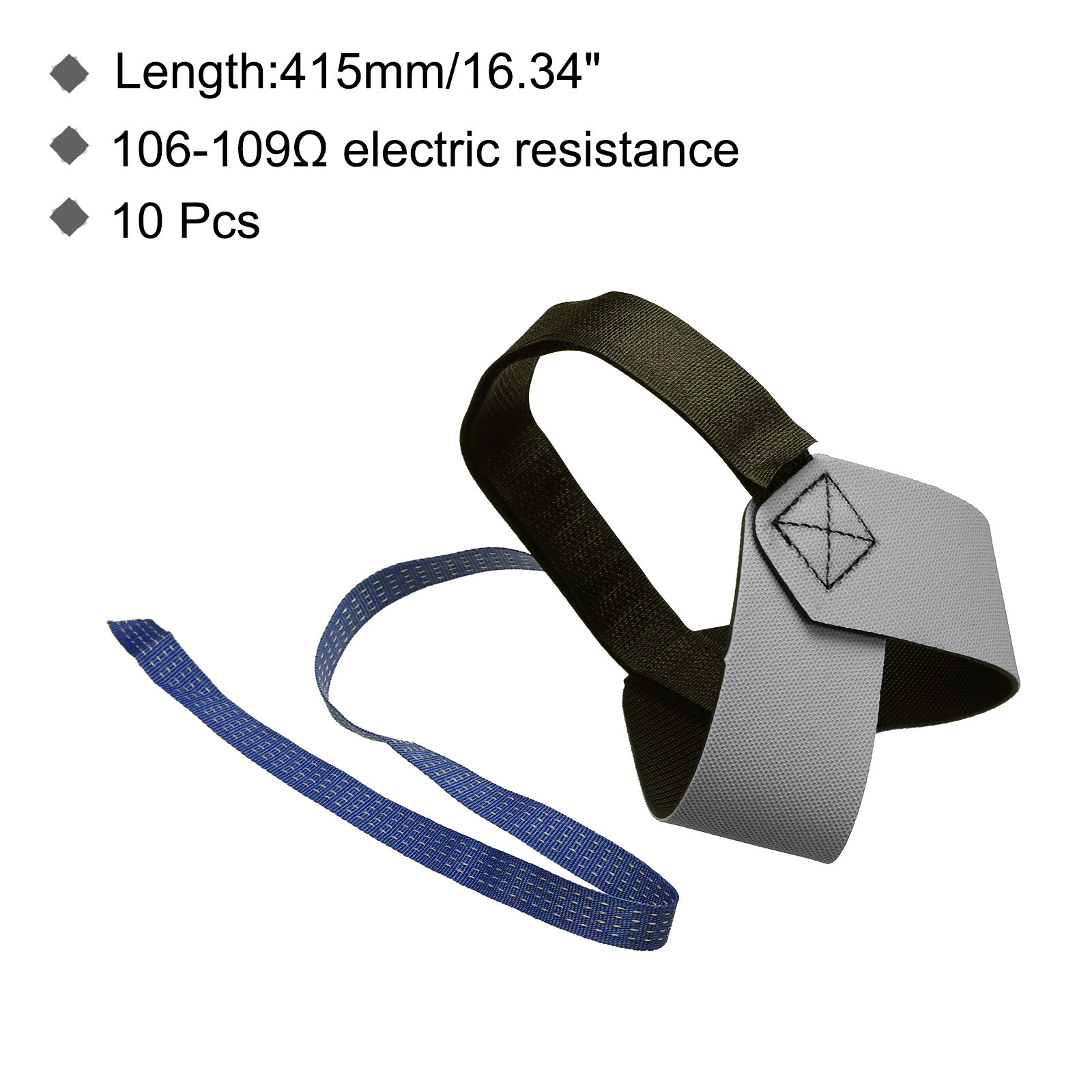 10pcs ESD Anti Static Foot Heel Straps Anti Static Wrist Strap Adjustable Grey