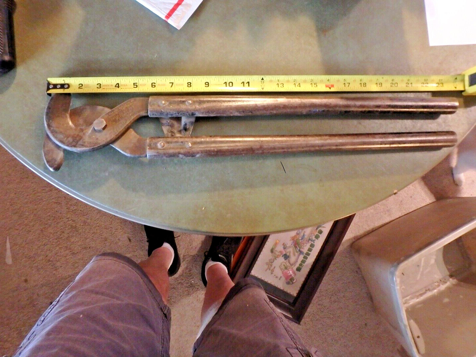 1F-vintage 24″ THOMAS BETTS # 365 aluminum/copper cutter-no steel