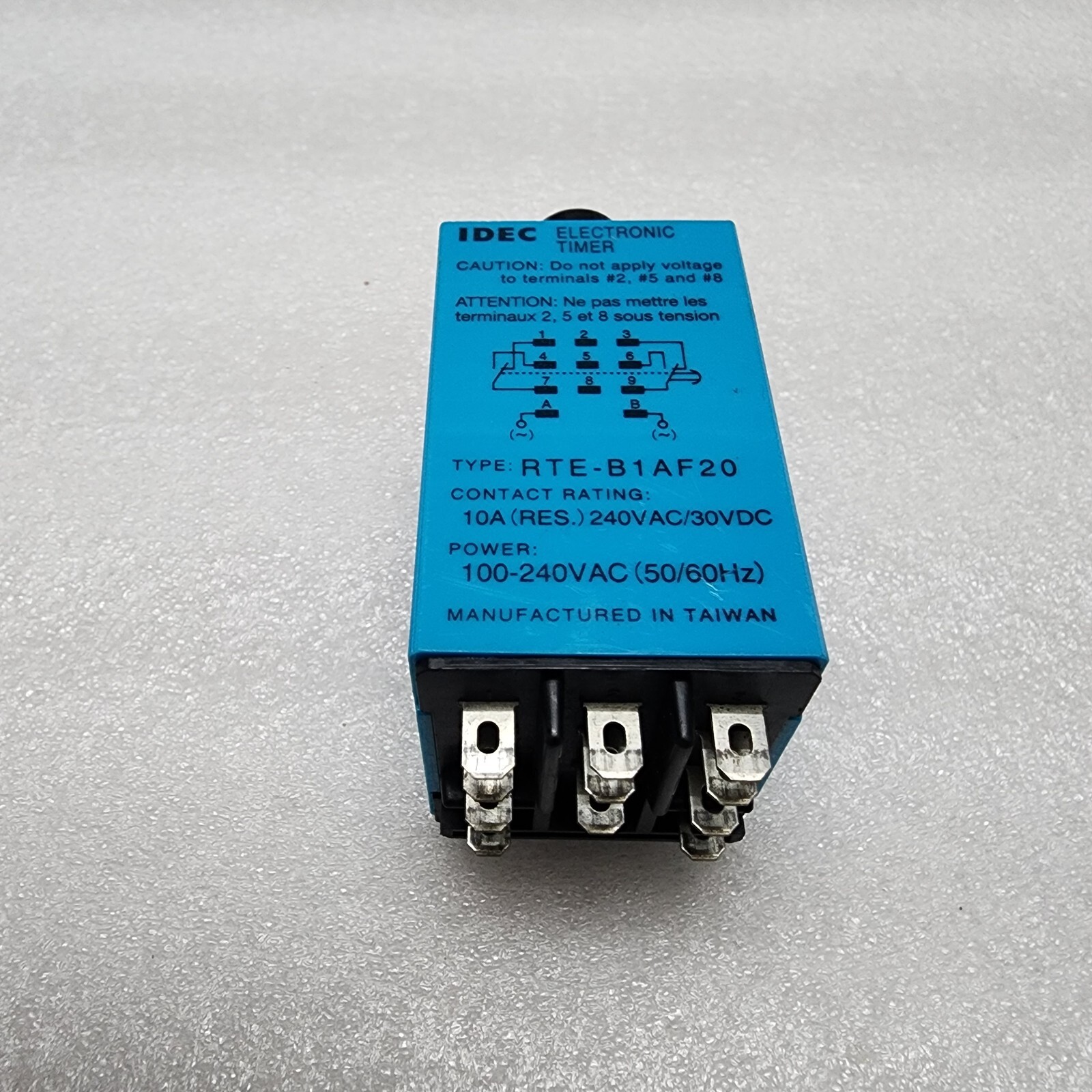IDEC RTE-B1AF20 ELECTRONIC TIMER 100-240VAC