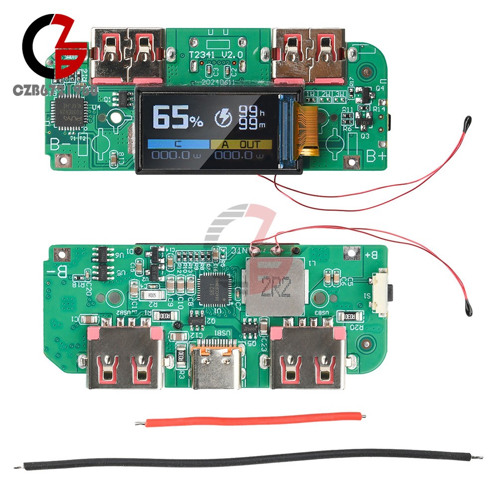 22.5W Fast Charging Module 0.96″ TFT Color Screen Mobile Power Bank Motherboard