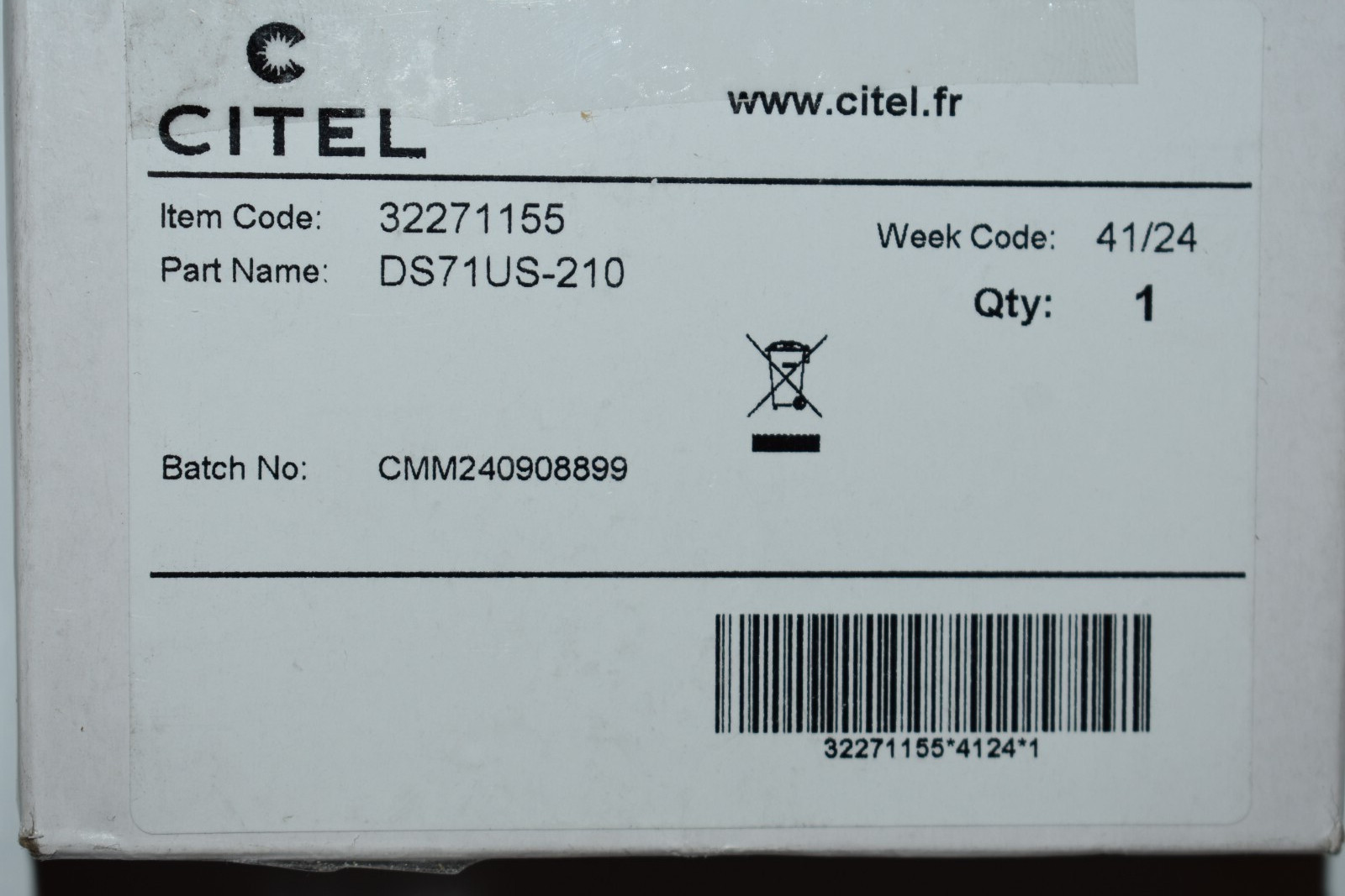 Citel DS71US-210 Industrial AC Surge Protector 210VAC, 1-Pole