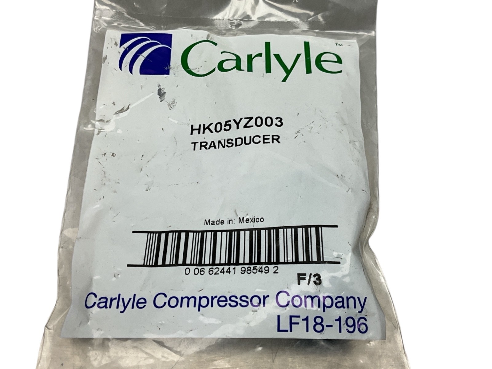 HK05YZ003 air cooled piston unit low pressure sensor Fit for 30A