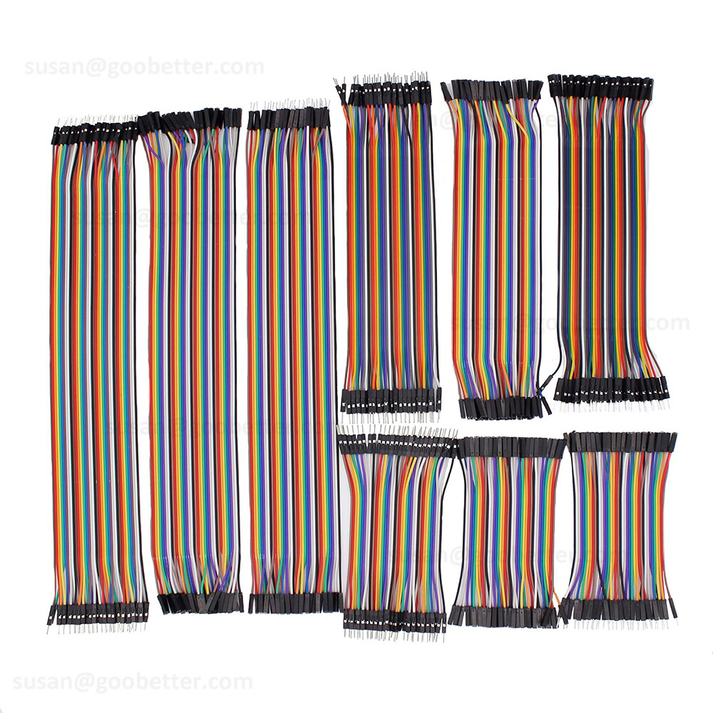 40 Dupont Cables Jump Wire M-F M-M F-F Jumper Ribbon Breadboard Cable Lead