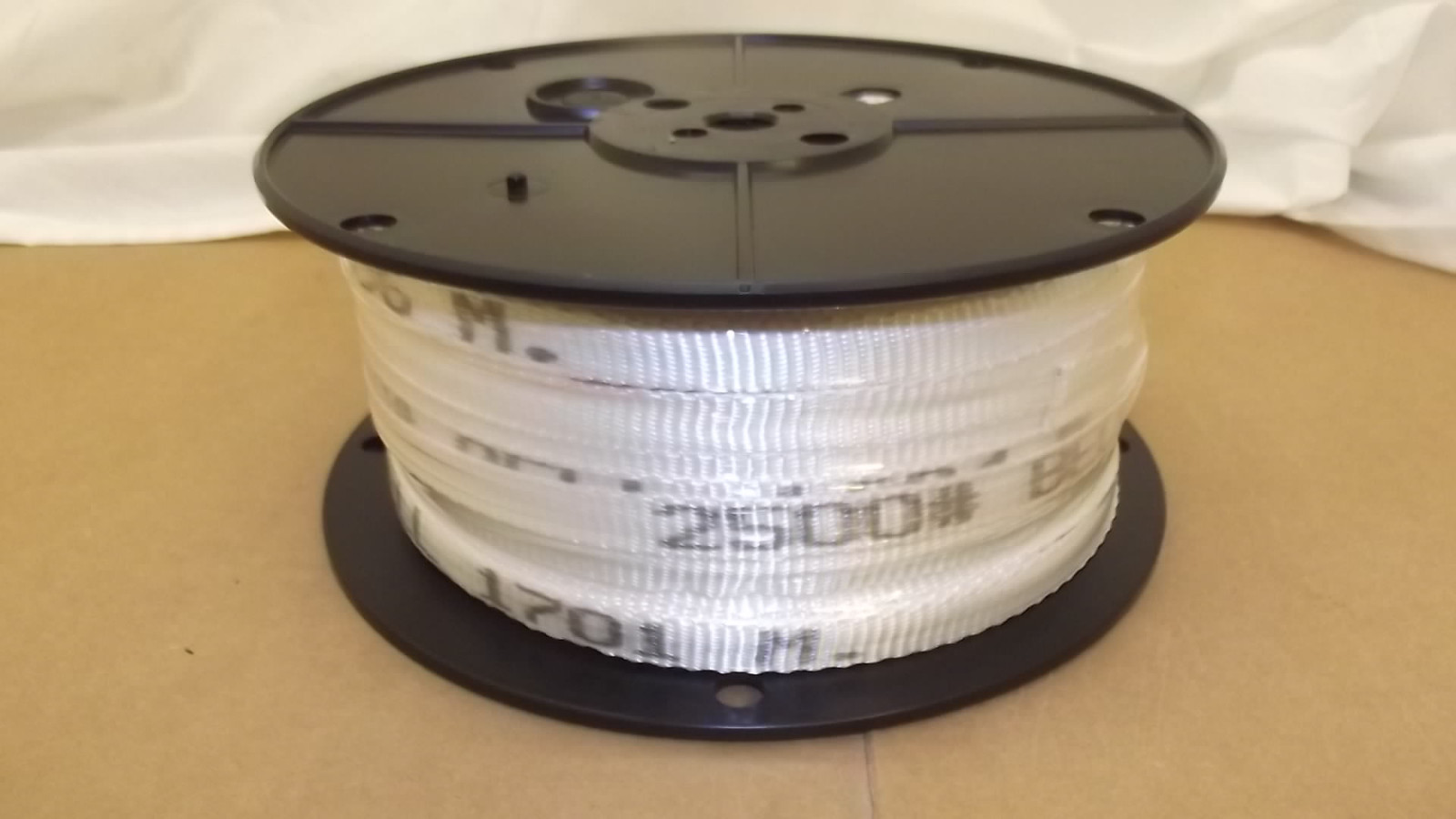3/4″ x 500′ 2500# tensile polyester pull tape, mule tape, webbing