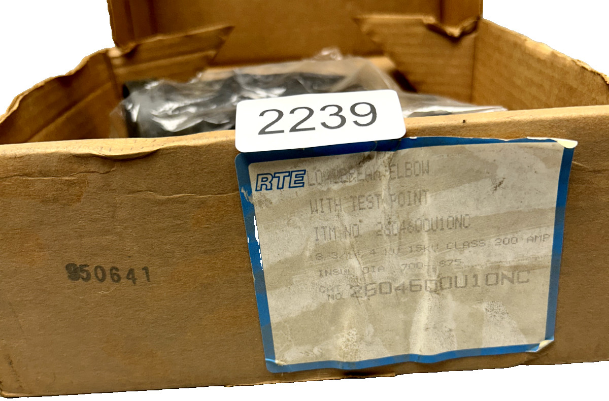 RTE 2604600U10NC Loadbreak Elbow w/ Test Point 200A