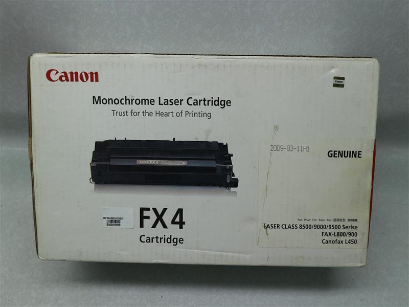 Canon FX4 Monochrome Laser Cartridge 30 Days Warranty Expedited Shipping