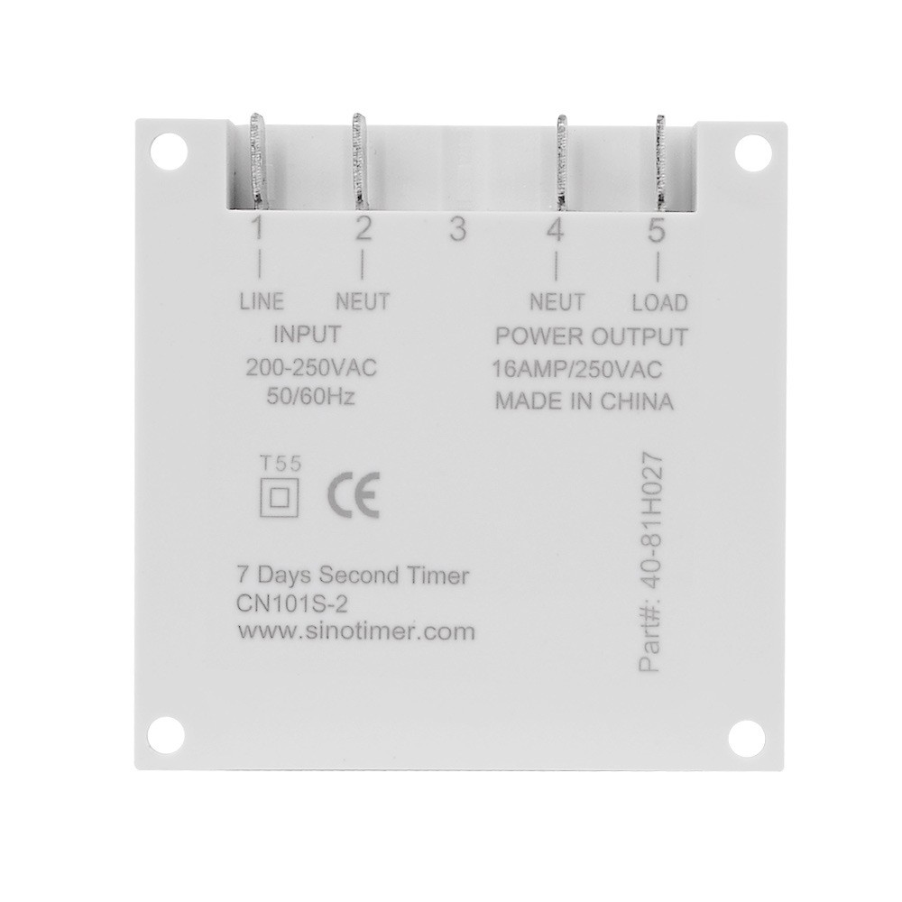 CN101S 1 Second Interval 5V 12V 24V 110V 220V 7 Days Programmable Timer Switch