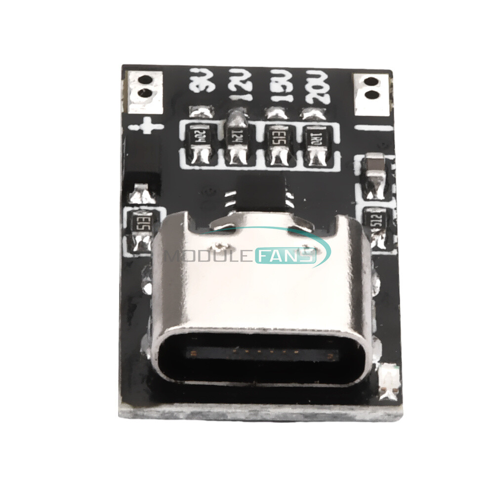 PD/QC Fast Charging Decoy Trigger Board 9V/12V/15V/20V Power Boost Module USB C