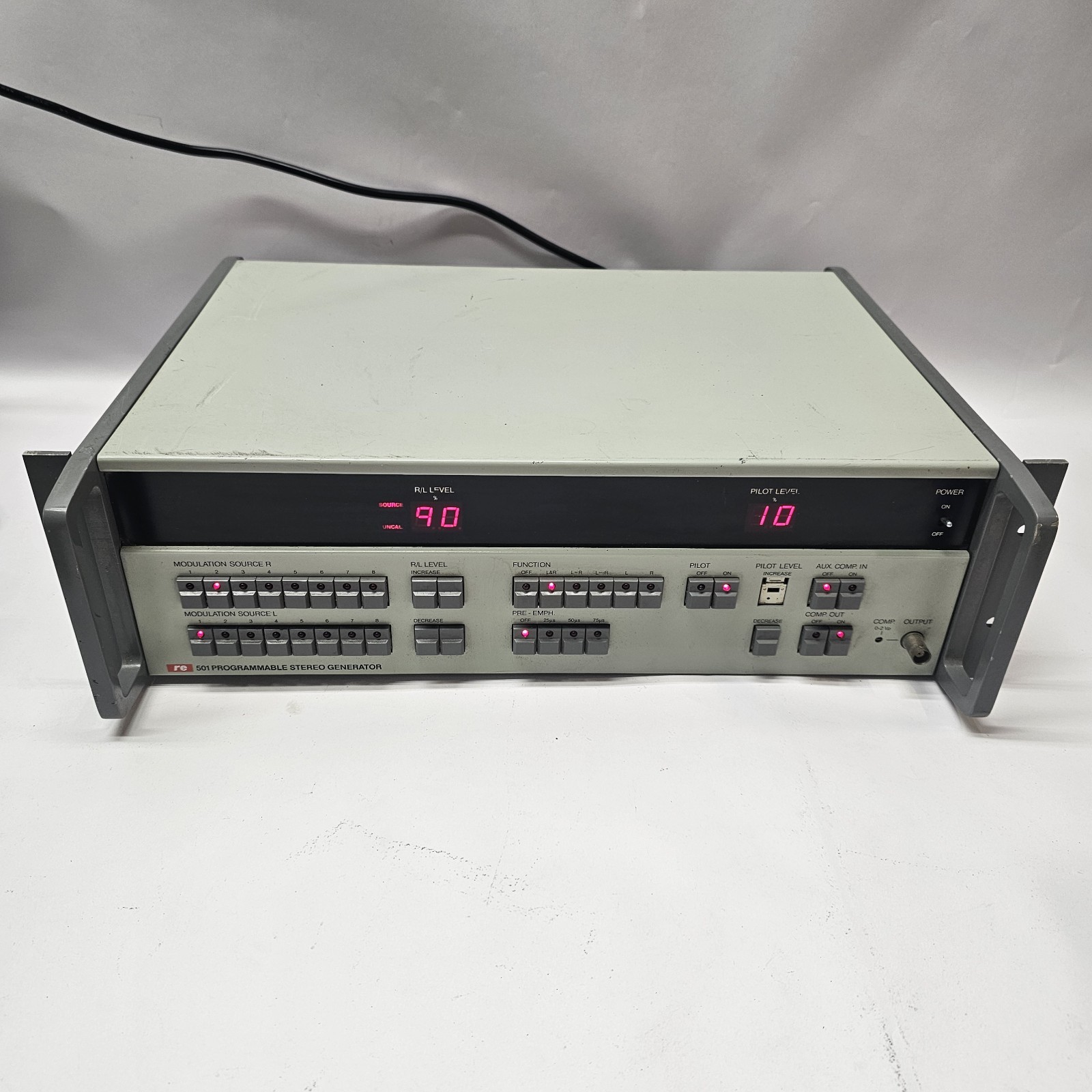 RE Technologies 501 Programmable Stereo Generator FM Encoder Coder 47.5-63Hz