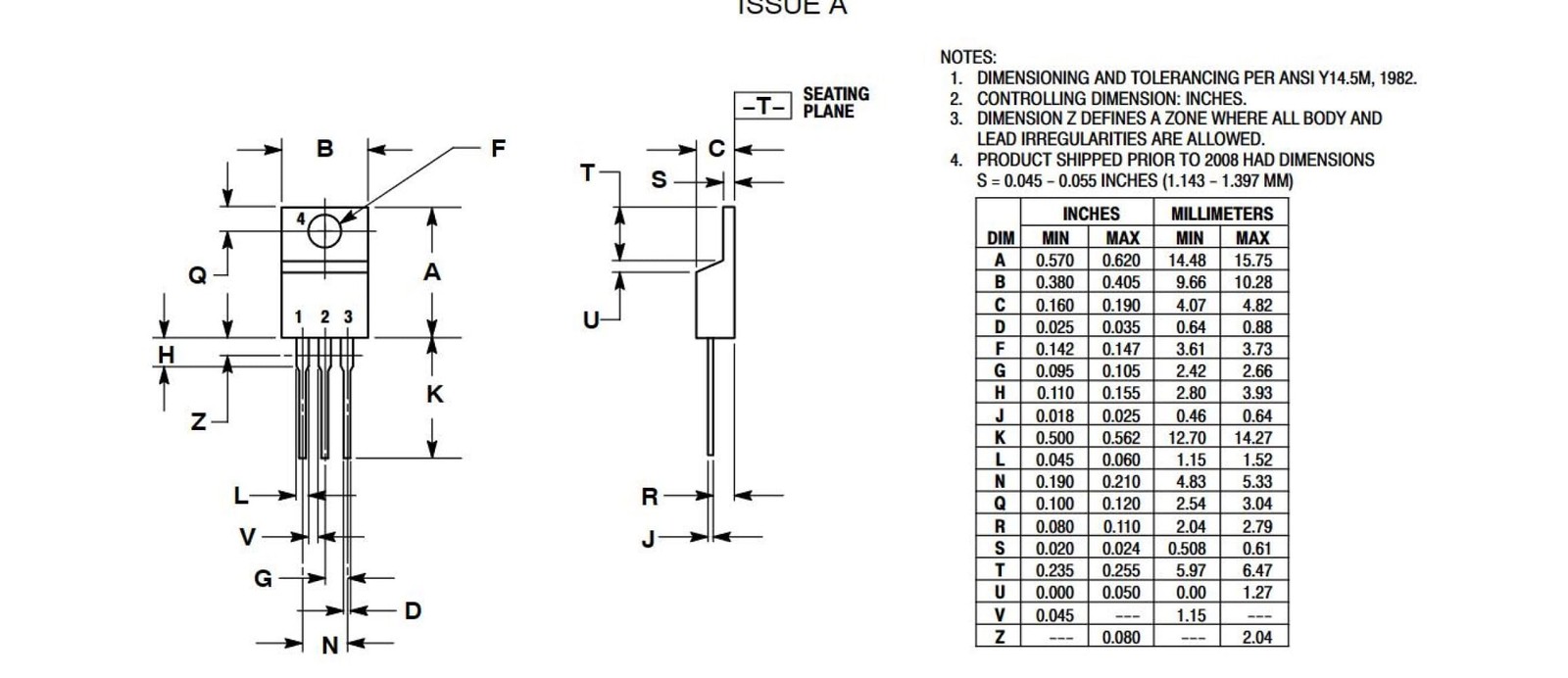 10 PCS LM337T Negative Adjustable Voltage Regulator, 1.5A, TO-220AB, 3-Terminal