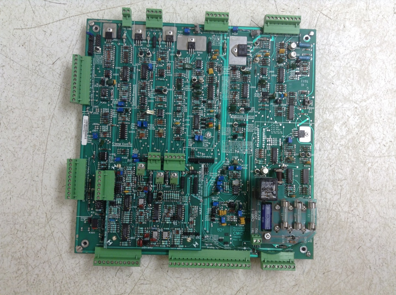 Rexroth CMC-1 0609 Rev 3A Circuit Board ES-43-A CMR-1 2900 Rev 0 HAF-1 RR-809735