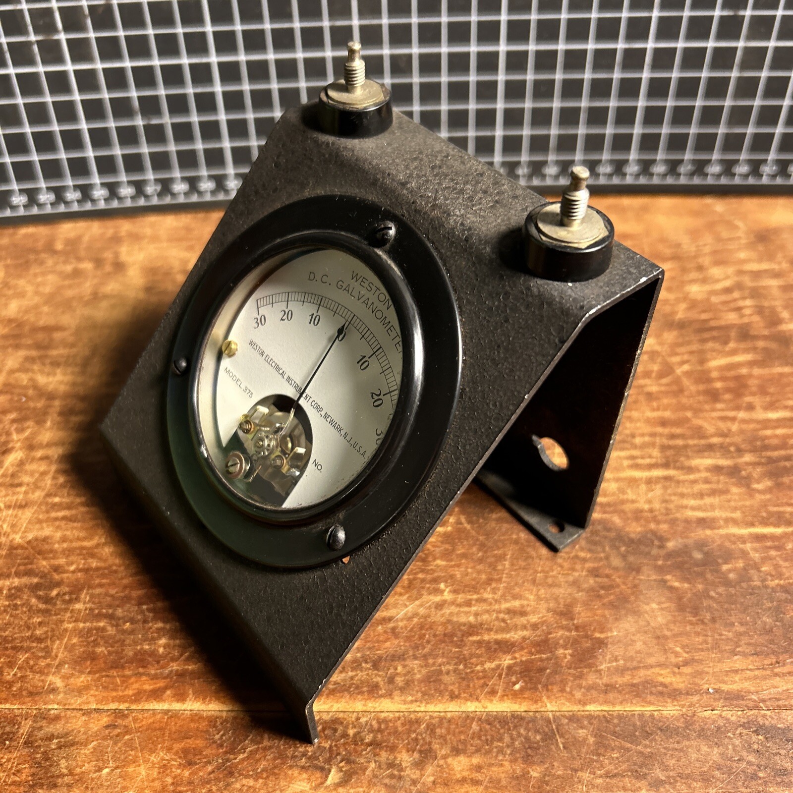 Vintage Weston Model 375 DC Galvanometer Untested Electrical Gauge