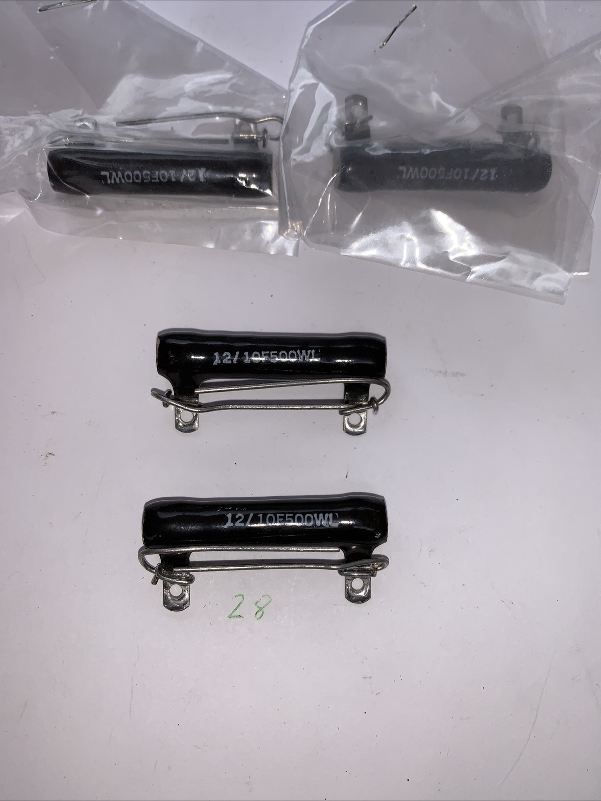 Ward Leonard 500 Ohm 10/12 Watt Wire Wound Resistor New Pack Of (2) In package