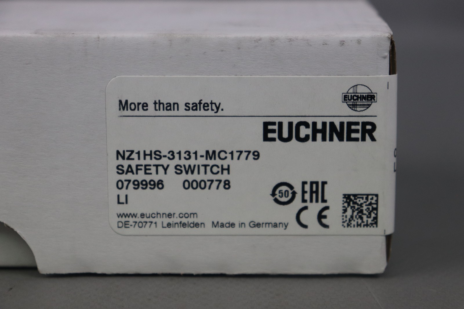 Euchner NZ1HS-3131-MC1779 Safety Switch 079996 Sealed